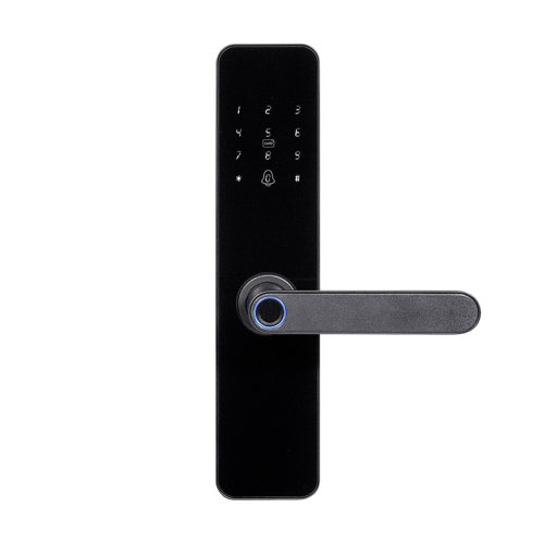 Замок біометричний автономний Trinix TRL-5110BTF Black L/R з Bluetooth, зчитувачем відбитків пальців і карт Mifare