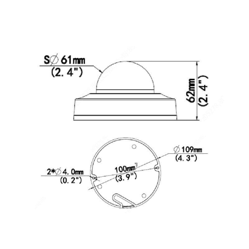 IP Камера UNV Prime-I (IPC354SB-ADNF40K-I0 Prime 4MP 4mm Mic SD 3-Axis)