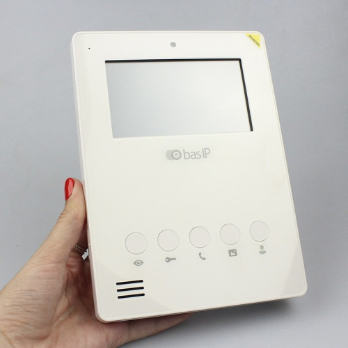 IP-відеодомофон 4.3" Bas-IP AU-04LAF white з Wi-Fi