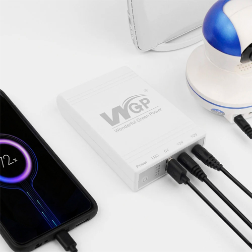 Джерело безперебійного живлення Mini UPS WGP UPS103C 16000mAh 5V/12V/12V, Li-ion 4*4Ah, для роутера і медіаконвертера