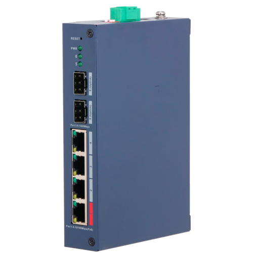 Коммутатор 6 портов управляемый Dahua DH-CHS4206-4ET-90 PoE