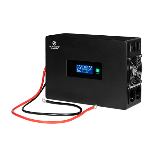 Високочастотний інвертор 1500VA/1.5kW Kraft KRF-SAVR1500VA/1.5kW-24V під зовнішній акумулятор
