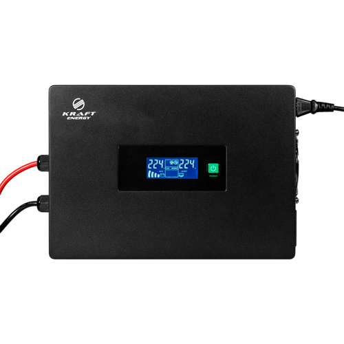 Високочастотний інвертор 1500VA/1.5kW Kraft KRF-SAVR1500VA/1.5kW-24V під зовнішній акумулятор