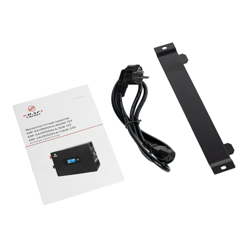 Високочастотний інвертор 1500VA/1.5kW Kraft KRF-SAVR1500VA/1.5kW-24V під зовнішній акумулятор