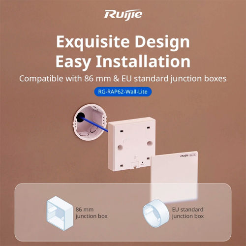 Точка доступа Ruijie Reyee RG-RAP62-Wall-Lite Wi-Fi 6 AX3000 двухдиапазонная