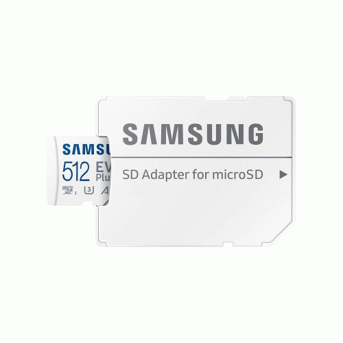 Розапродаж! Карта пам'яті Samsung Evo Plus microSDXC 512GB UHS-I U3 V30 A2 + SD адаптер (MB-MC512SA/EU)