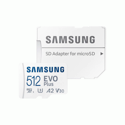 Розапродаж! Карта пам'яті Samsung Evo Plus microSDXC 512GB UHS-I U3 V30 A2 + SD адаптер (MB-MC512SA/EU)