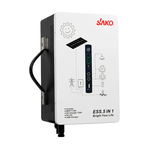 Система резервного живлення (інвертор та батарея) Sako Alpha-ESS-500W/1KWh настінна. Потужність 500 Вт, енергоємність 1004.8 Вт*год, LifePO4