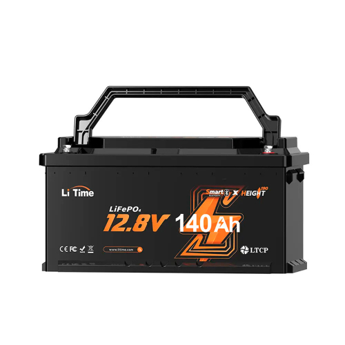 Акумуляторна батарея літій-залізо-фосфатна з Bluetooth 12.8В 140А*год LiFePO4 LiTime H190 L12V140-150-H190-BT-4-AC150