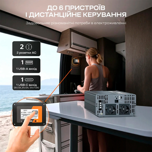 Автономний однофазний інвертор 2kW/12V LiTime L12V2KW-EN-Z