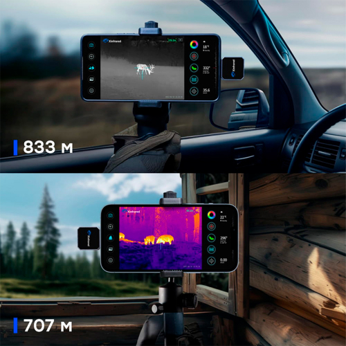 Тепловизор для смартфона на Android Xinfrared XH15 + держатель / экран / дальномер