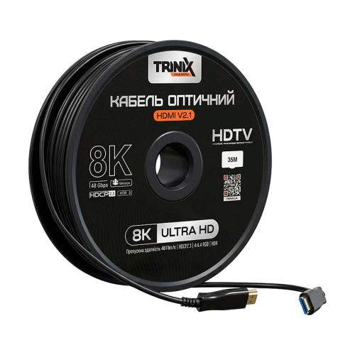 Кабель HDMI V2.1 оптичний 35м Trinix (AOC-HDMI8k-35m)