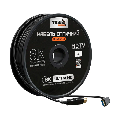Кабель HDMI V2.1 оптичний 60м Trinix (AOC-HDMI8k-60m)