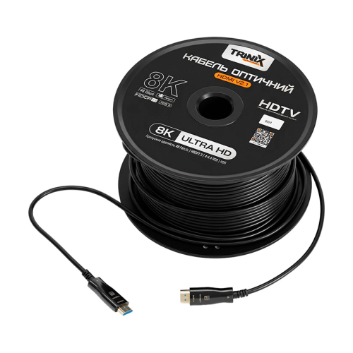 Кабель HDMI V2.1 оптичний 80м Trinix (AOC-HDMI8k-80m)