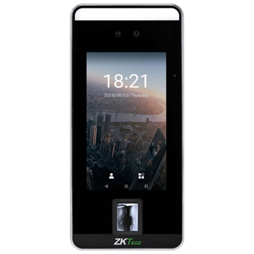 Биометрический терминал распознавания лиц со считывателем карт Mifare с Wi-Fi и функцией домофонии ZSmart ZKTeco SpeedFace-V5L
