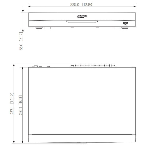 Видеорегистратор Dahua DH-XVR5116H-4KL-I3/T 16-канальный Penta-brid 4K Value/5MP WizSense