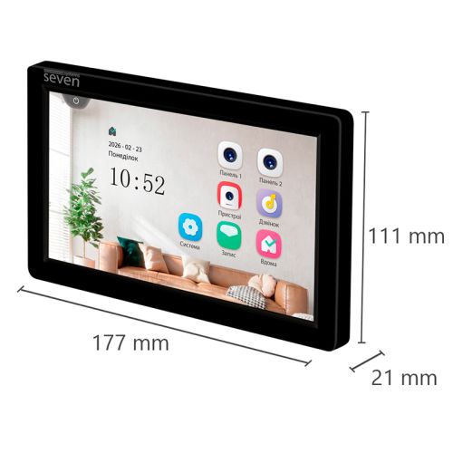 IP домофон SEVEN DP-7573 - IPS White