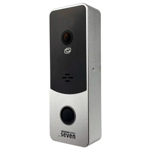 Виклична панель домофону із вбудованим контролером SEVEN CP-7508 FHD silver