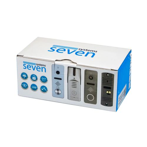 Виклична панель домофону із вбудованим контролером SEVEN CP-7508 FHD silver