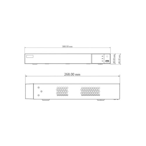 IP-відеореєстратор 16-канальний 8Mp TVT TD-3016H2-A1 (128-128)