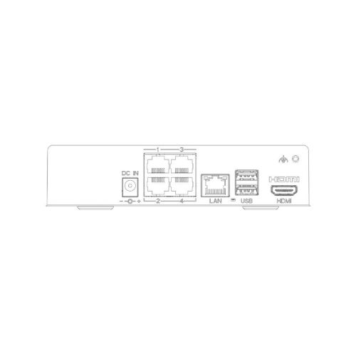 IP-видеорегистратор 4-канальный 8Mp TVT TD-3004H1-4P-A1L (40-64) с 4 портами PoE