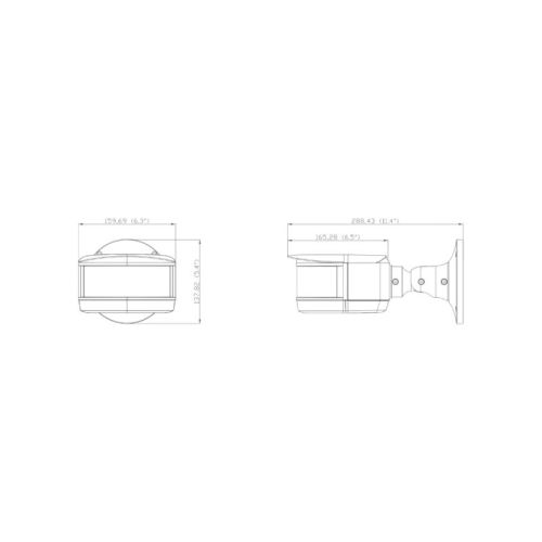 IP-відеокамера панорамна 2Mp*4 TVT TD-6528M3N (D/PE/AR2) f=3.3mm