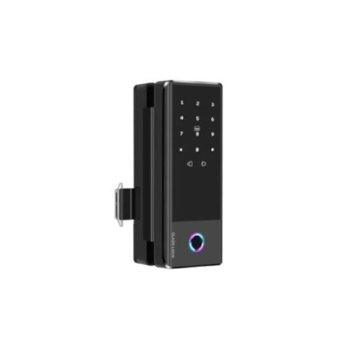 Розумний біометричний замок на скляні двері SEVEN LOCK SL-7776BF black
