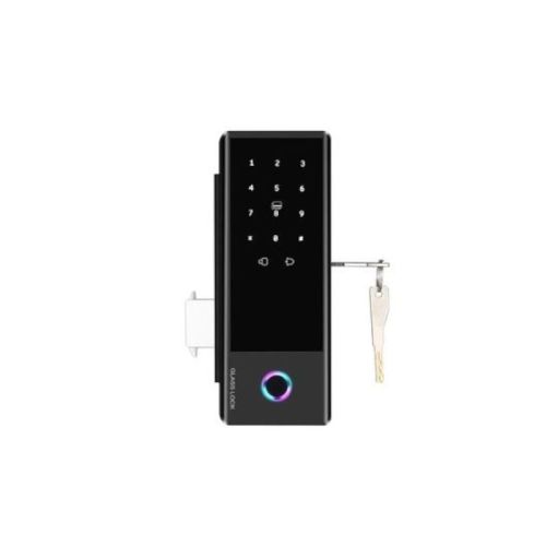 Розумний біометричний замок на скляні двері SEVEN LOCK SL-7776BF black