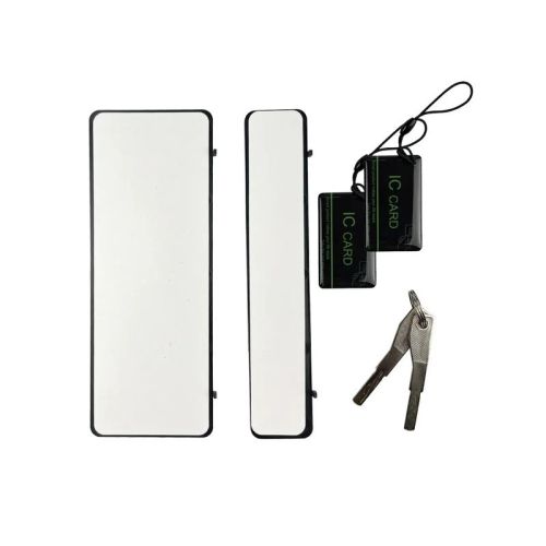 Розумний біометричний замок на скляні двері SEVEN LOCK SL-7776BF black