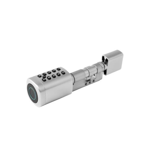 Розумний дверний біометричний замок (циліндр) SEVEN LOCK SL-7773BF silver (40-106 мм)