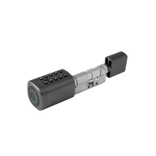 Розумний дверний біометричний замок (циліндр) SEVEN LOCK SL-7773BF black (40-106 мм)