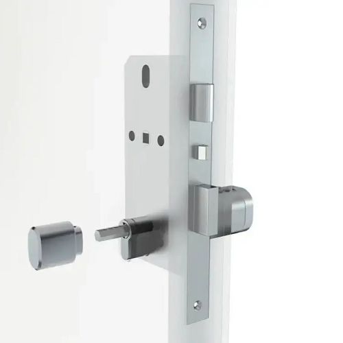 Розумний дверний біометричний замок (циліндр) SEVEN LOCK SL-7773BF black (40-106 мм)