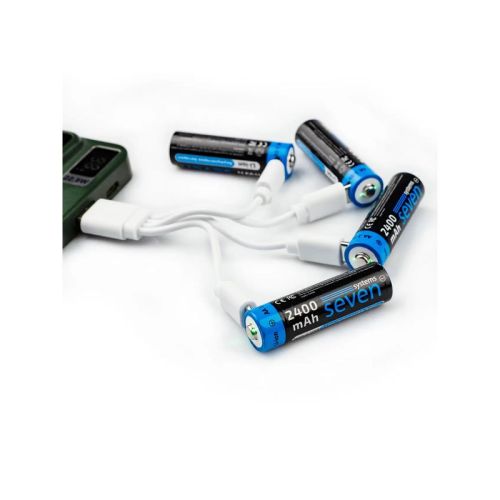 Акумуляторна батарейка SEVEN AA 1.5V Li-ion 4 шт