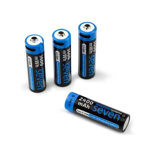 Акумуляторна батарейка SEVEN AA 1.5V Li-ion 4 шт