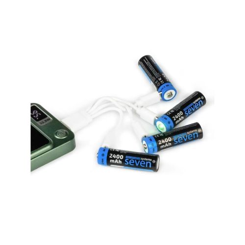 Акумуляторна батарейка SEVEN AA 1.5V Li-ion 4 шт