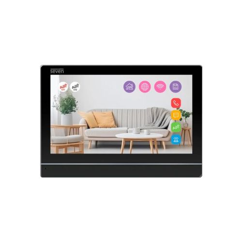 Відеодомофон 7 дюймів з Wi-Fi SEVEN DP-7576-W2K black