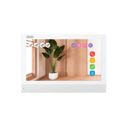 Видеодомофон 7 дюймов с Wi-Fi SEVEN DP-7579-W2K white