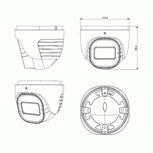 IP-видеокамера Provision-ISR DH-340ADN-MVF-V4 (2.8-12 мм) 4 Мп с защитой от кибератак