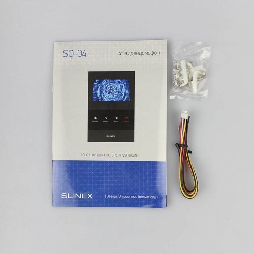 Аналоговий домофон із сенсорними кнопками Slinex SQ-04 White