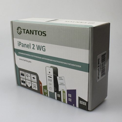 Антивандальна панель виклику з зчитувачем Tantos iPanel 2 WG Black