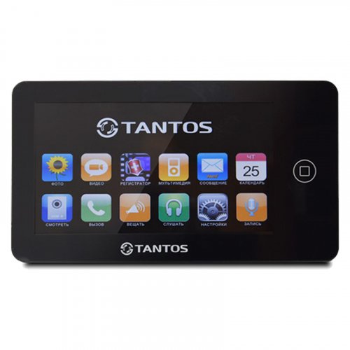 Відеодомофон із сенсорним екраном та відеореєстратором Tantos Neo 7" (Black)