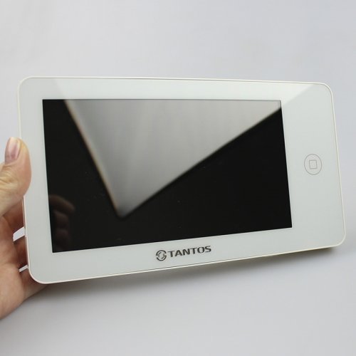 Відеодомофон із переадресацією на смартфон та записом Tantos Neo GSM 7" (White)