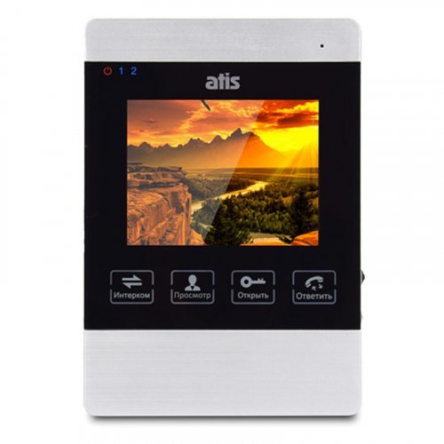 Видеодомофон с записью и встроенной памятью ATIS AD-470M S-Black