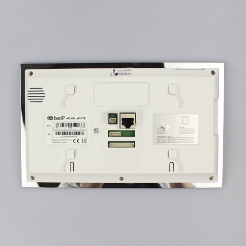 IP Видеодомофон с записью и сенсорным экраном BAS-IP AQ-07L White