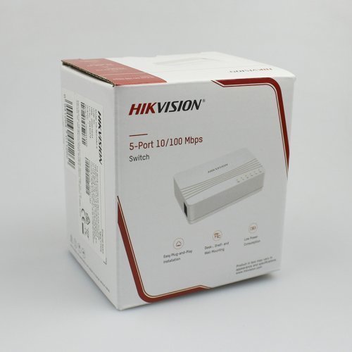 Коммутатор Hikvision DS-3E0105D-E 5-ти портовый